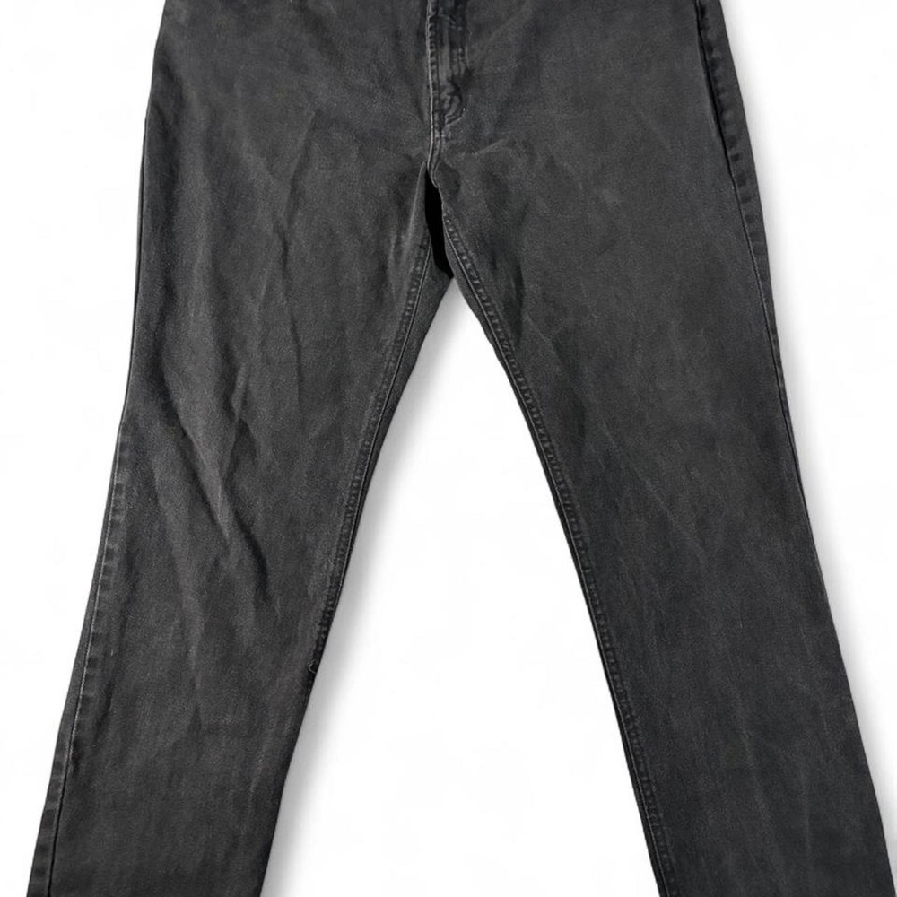 Vintage 1990s Bugle Boy 705 black wash denim jeans. Mens 40" x 32". Fits a 36/30
